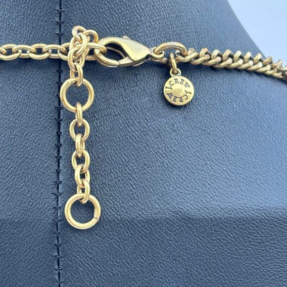 J. CREW Statement Necklace! Blue, Cream & Iridescent Floral Collar Necklace - Picture 5 of 5